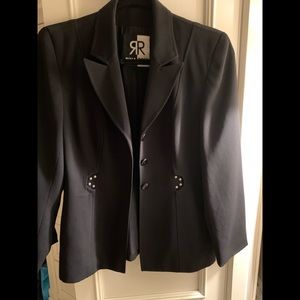 Rina Rossi Vintage black fitted blazer